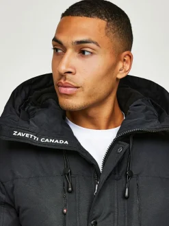 Zavetti Canada Mens Oshawa 2.0 Puffer Parka Jacket with Detachable Faux Fur^ Coats & Jackets|Coats & Jackets